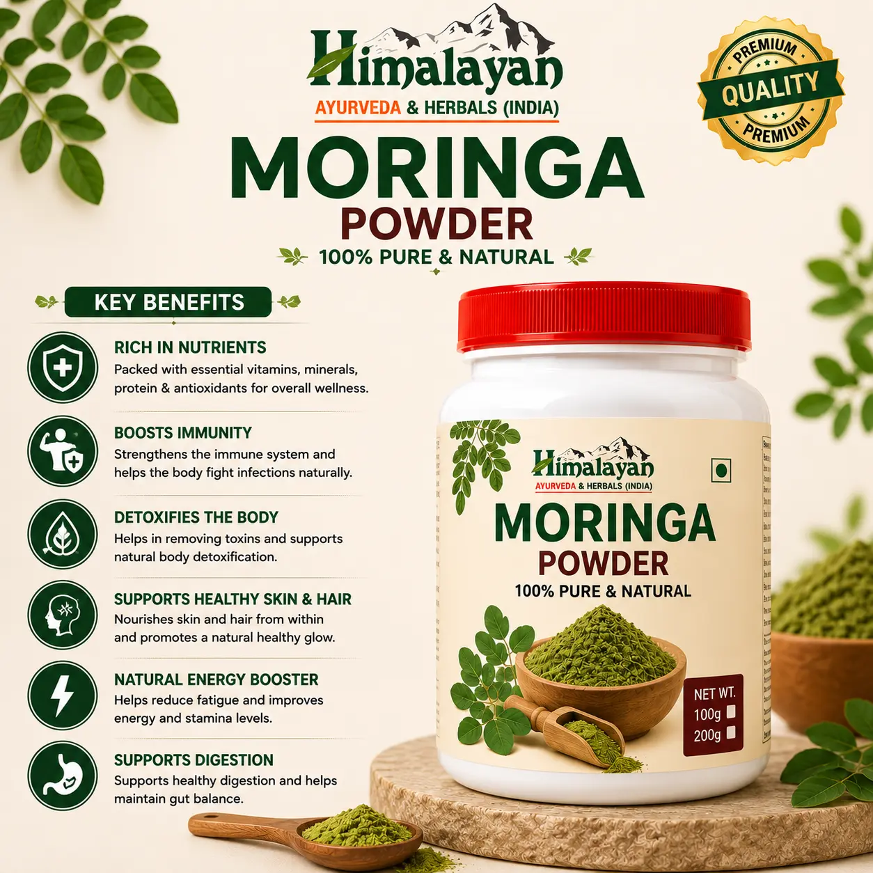 moringa powder benefits